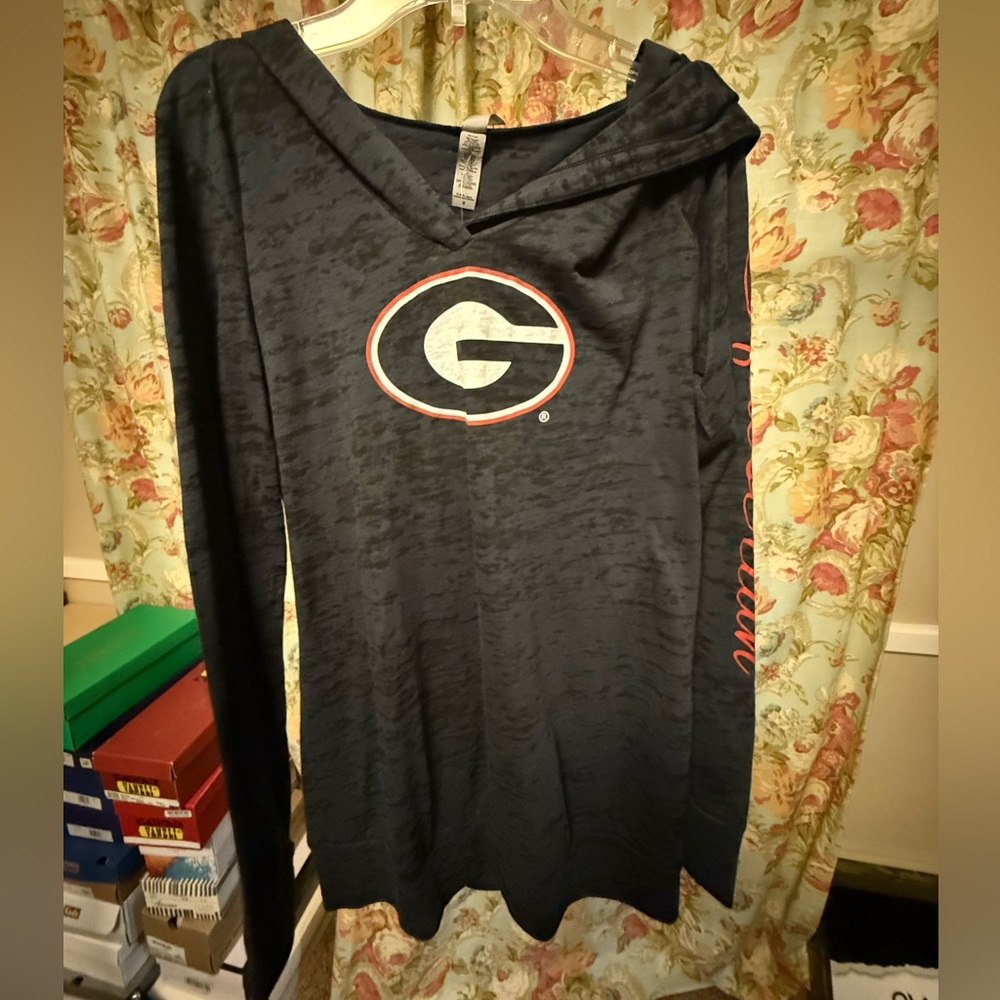 University of Georgia Equestrian Next Level Apparel Black Long Sleeve Tee